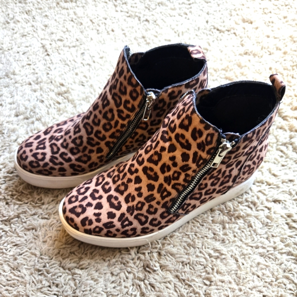 Leopard Print Women's Ankle Boots